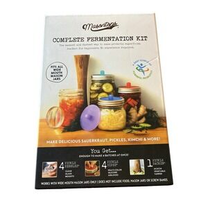 Masontops Complete Fermentation Kit Wide Mouth Mason Jars Canning Garden *READ*